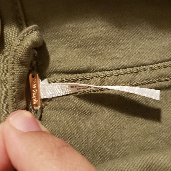 Free People Moonchild Distressed Green Jacket - Picture 4 of 13